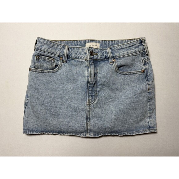 PacSun Dresses & Skirts - PacSun Skirt Women’s Denim Miniskirt Light Medium Wash Short Jean Skirt Size 27